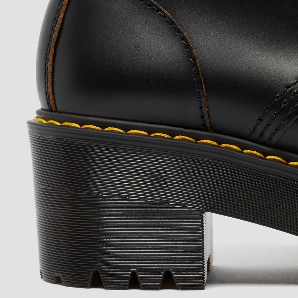 Dr. Martens Women's Leona Vintage Smooth Leather Heeled Boot - Picture 7 of 15